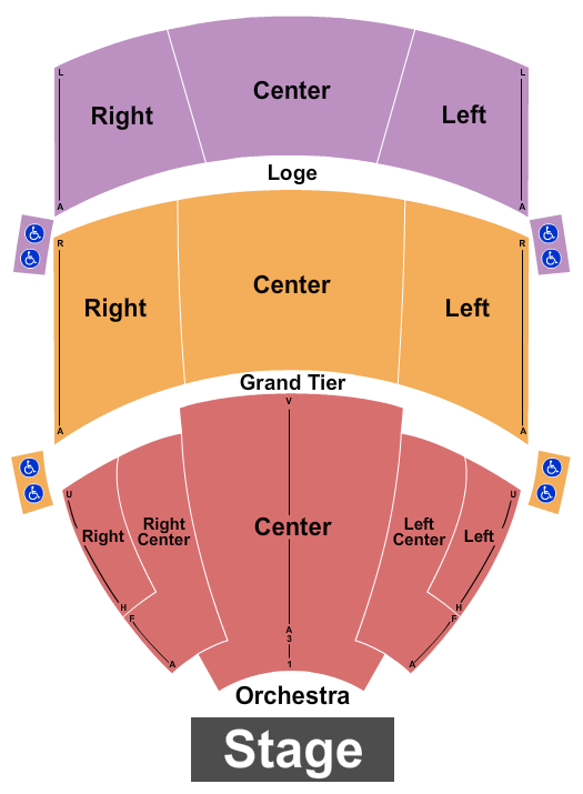Steven Tanger Center for the Performing Arts The Notebook Seating Chart
